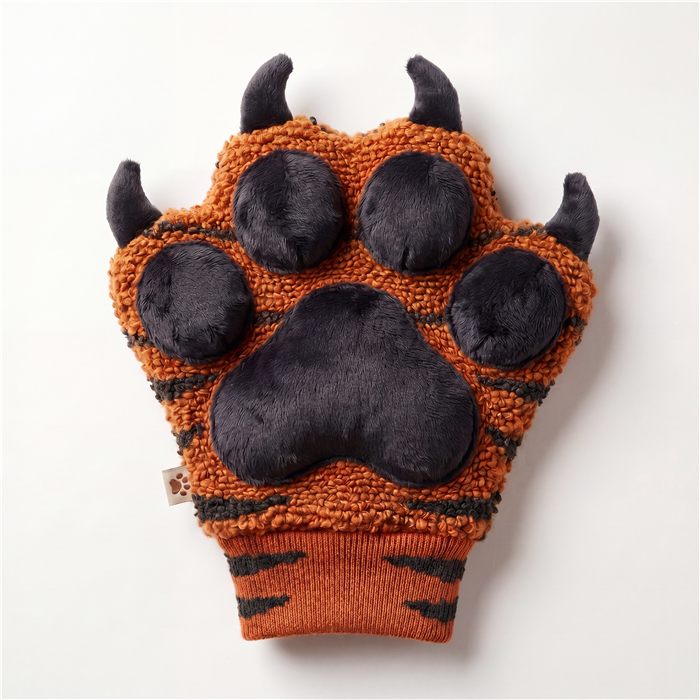 Marmalade the Tiger plush paw bath mitt